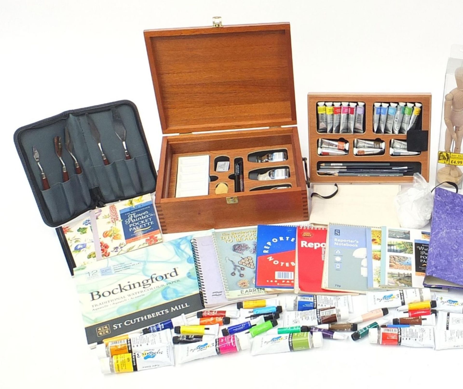 Artist's paints and equipment including a Windsor & Newton set : For Further Condition Reports - Image 2 of 6