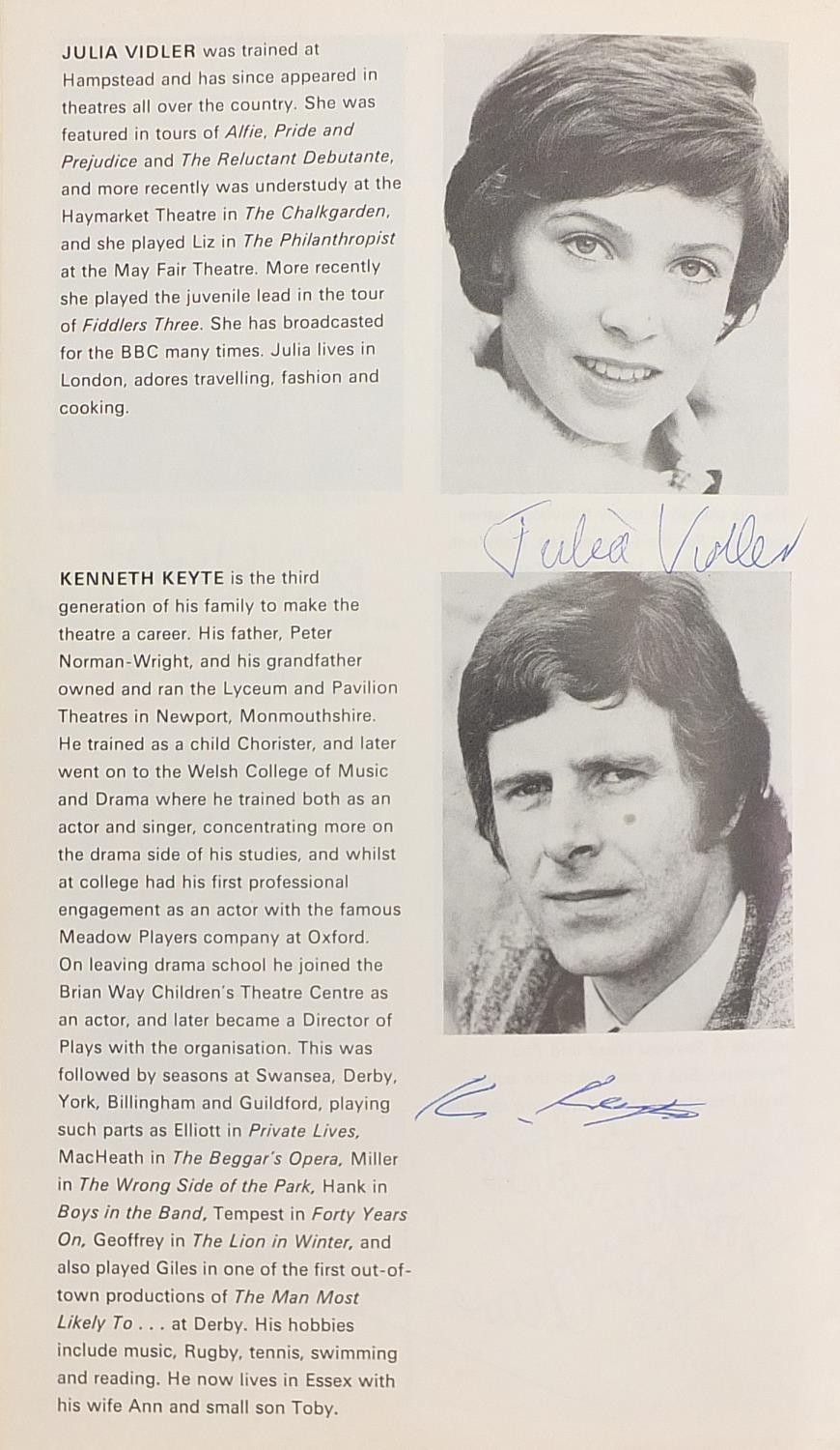 Collection of vintage signed theatre programmes including Judi Dench, Dame Gladys Cooper, Tommy - Image 20 of 29