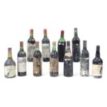 Eleven bottles of vintage wine and alcohol including Berisford Solera 1914 sherry, three bottles