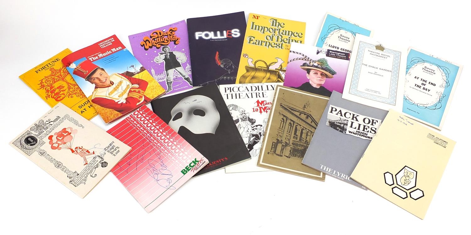 Collection of vintage signed theatre programmes including Judi Dench, Dame Gladys Cooper, Tommy