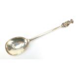 Josiah Williams & Co, Victorian silver apostle seal top spoon, London 1898, 20cm in length, 74.