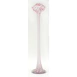 Large pink and white art glass floor standing Jack in the pulpit vase, 80.5cm high : For Further