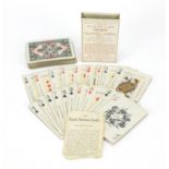 Antique Pneumatic Gypsy fortune telling playing cards, De La Rue and Co's with instructions : For