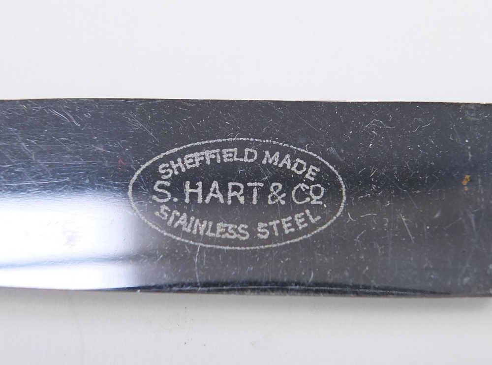 Silver plated and stainless steel cutlery including S Hart & Co examples : For Further Condition - Image 5 of 5
