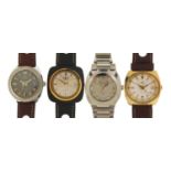 Technos, four gentlemen's automatic wristwatches including Kaiser : For Further Condition Reports