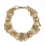 9ct gold multi link bracelet, 20cm in length, 24.0g : For Further Condition Reports Please Visit Our