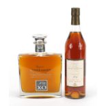 Two bottles of Ragnaud-Sabourin Cognac Grande Champagne comprising XO no 25 and no 35 : For