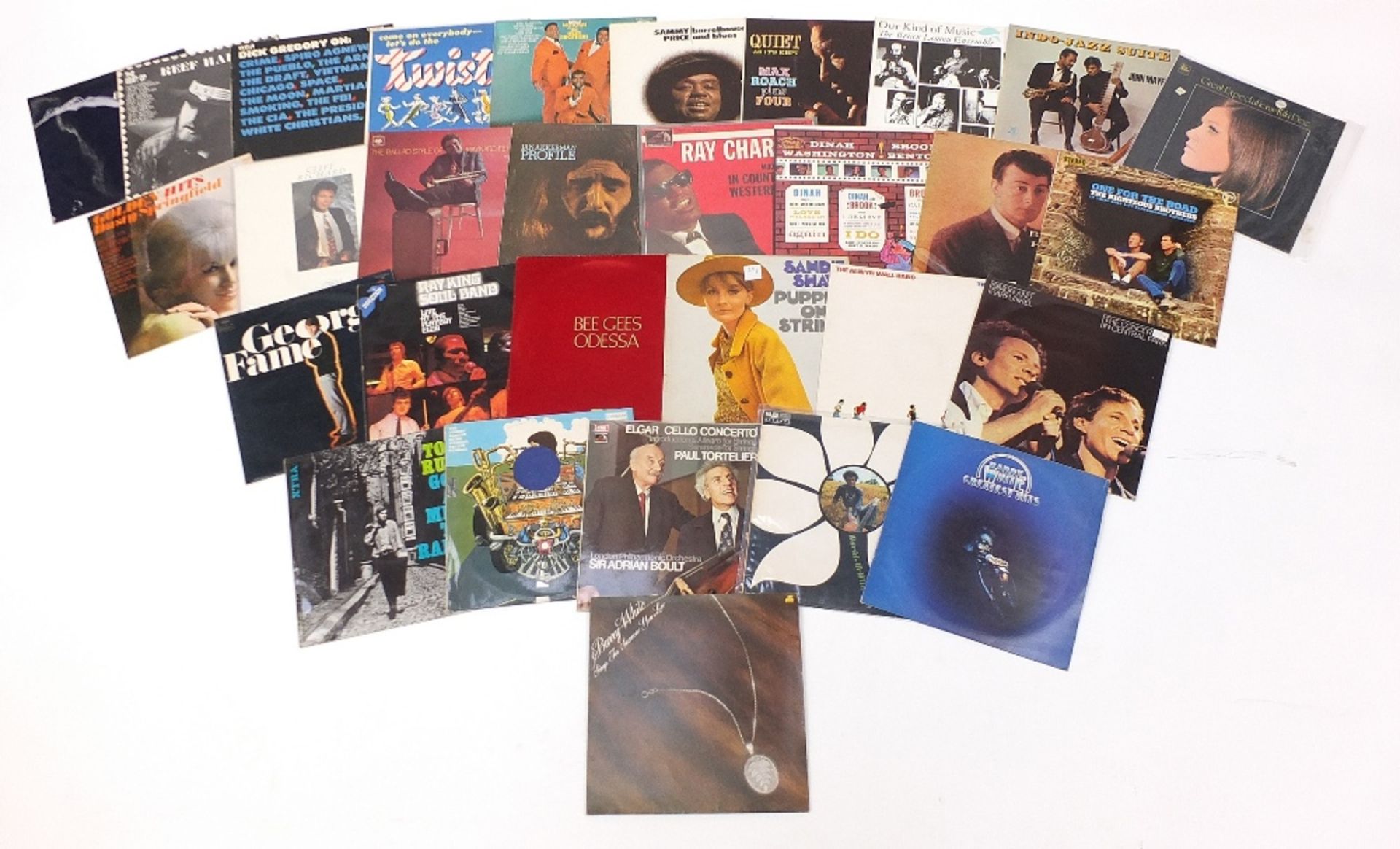 Vinyl LP's including Tamla Motown, Sammy Price, John Mayer, Keef Hartley, Ray Charles, Jan Akkerman,