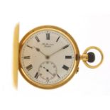 J W Benson, gentlemen's 18ct gold full hunter pocket watch, the movement engraved The Field 1734,