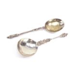 Two Victorian silver apostle spoons by James Deakin & Sons and William Hutton & Sons Ltd, London