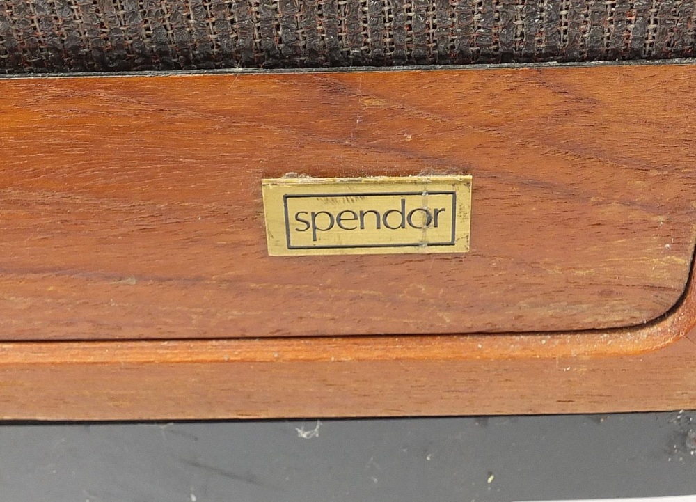 Pair of Spendor BCIII speakers with stands, serial number 83, the speakers 80cm H x 39.5cm W x 39. - Image 3 of 5