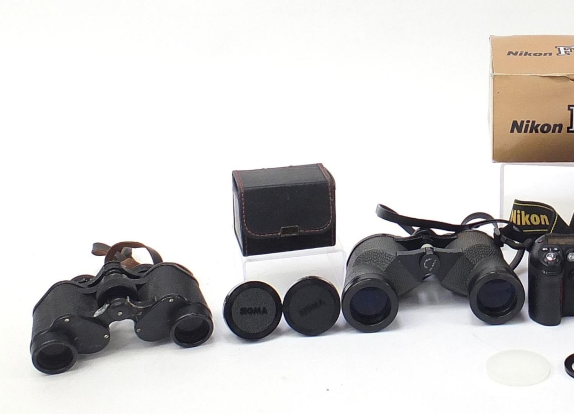 Vintage and later binoculars including Swift, Dolland and Nikon : For Further Condition Reports - Image 2 of 6