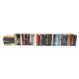 Hardback books including examples by Robert Ludlum, Dick Francis, Peter Benchly, Steven King, John