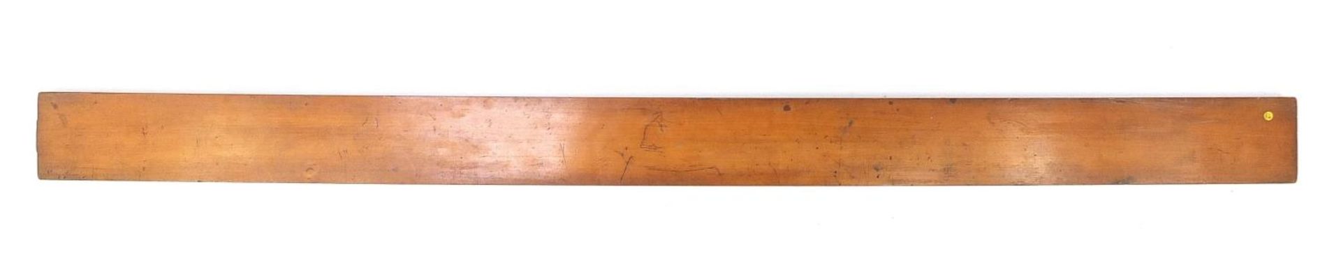 Antique Stanley boxwood three foot sliding rule impressed Stanley Great Turnstile Holborn London, - Bild 14 aus 14