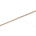 9ct gold rope twist necklace, 50cm in length, 2.3g : For Further Condition Reports Please Visit