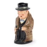 Royal Doulton Winston Churchill character jug, 23cm high : For Further Condition Reports Please