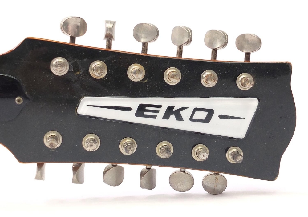 Eko twelve string acoustic guitar, 105.5cm in length : For Further Condition Reports Please Visit - Image 3 of 9