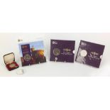 Silver and uncirculated coinage including Elizabeth II 2013 Britannia one ounce two pound coin,
