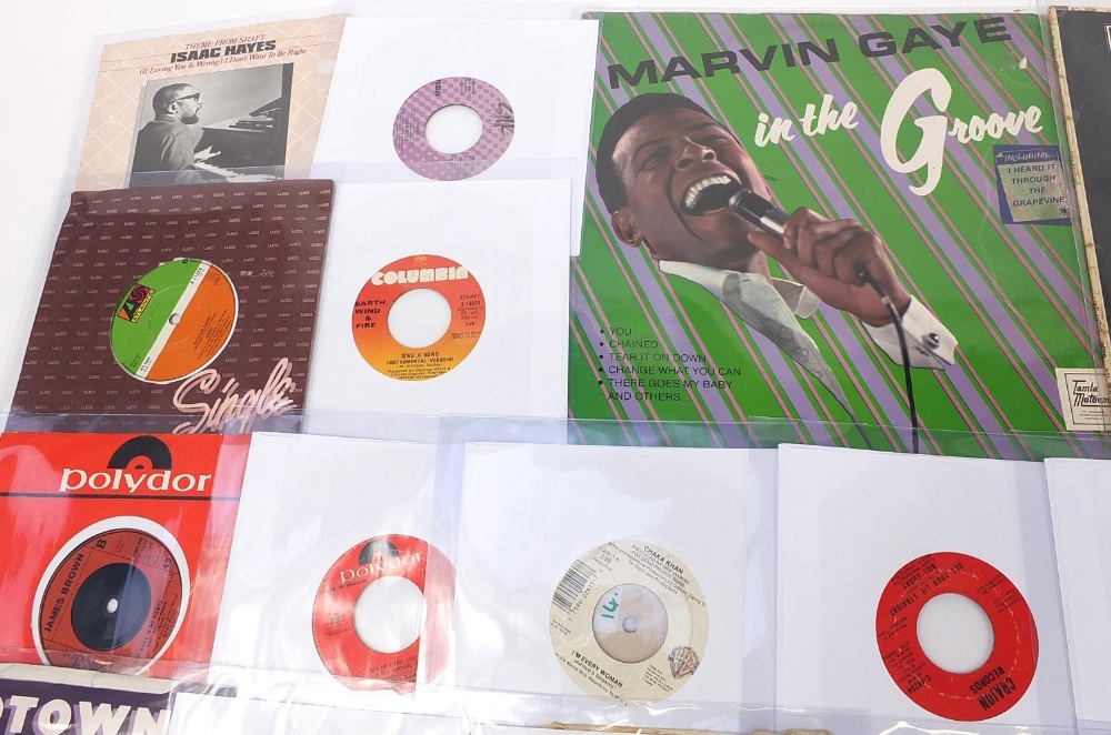 Good collection of Northern Soul/Motown singles and three soul albums including first pressing - Image 3 of 20