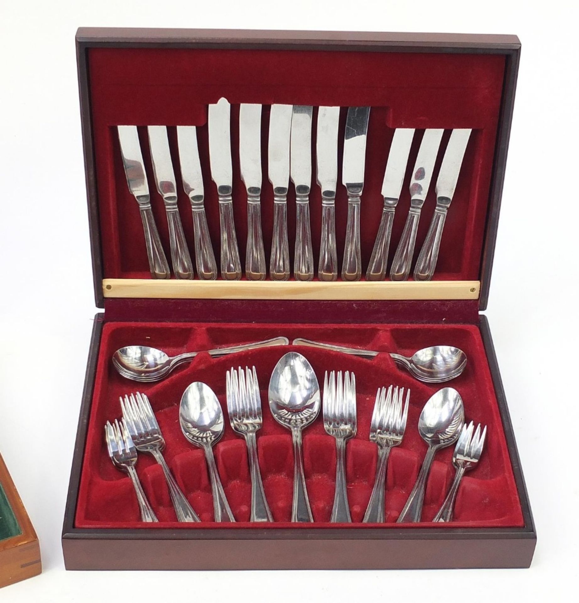 Two canteens of stainless steel cutlery including a 58 piece example by Anefa, the largest 45cm wide - Bild 3 aus 10