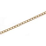 9ct gold curb link necklace, 58cm in length, 8.7g : For Further Condition Reports Please Visit Our