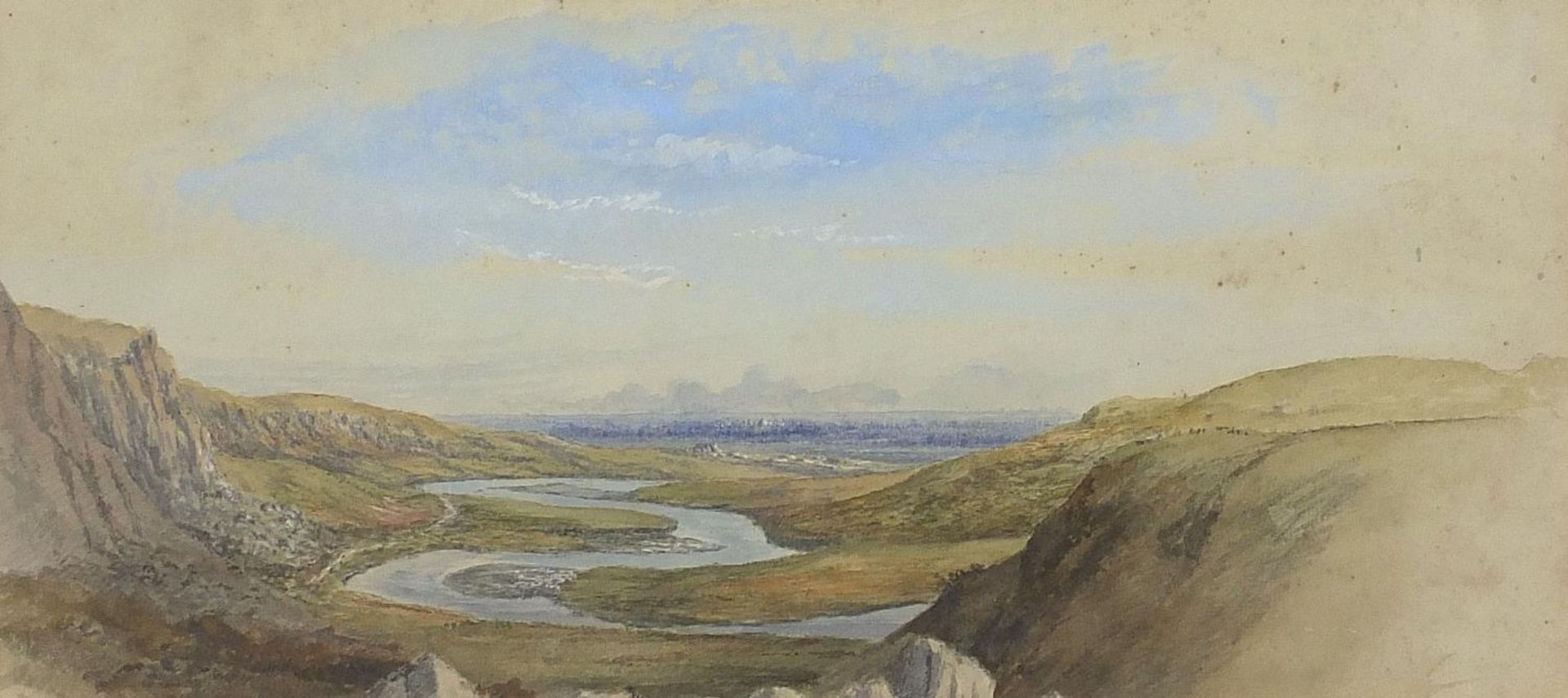 Sir John Gilbert RA - Distant view of Tarsus and Haggi Bozan Farm, two 19th century watercolours, - Image 4 of 24