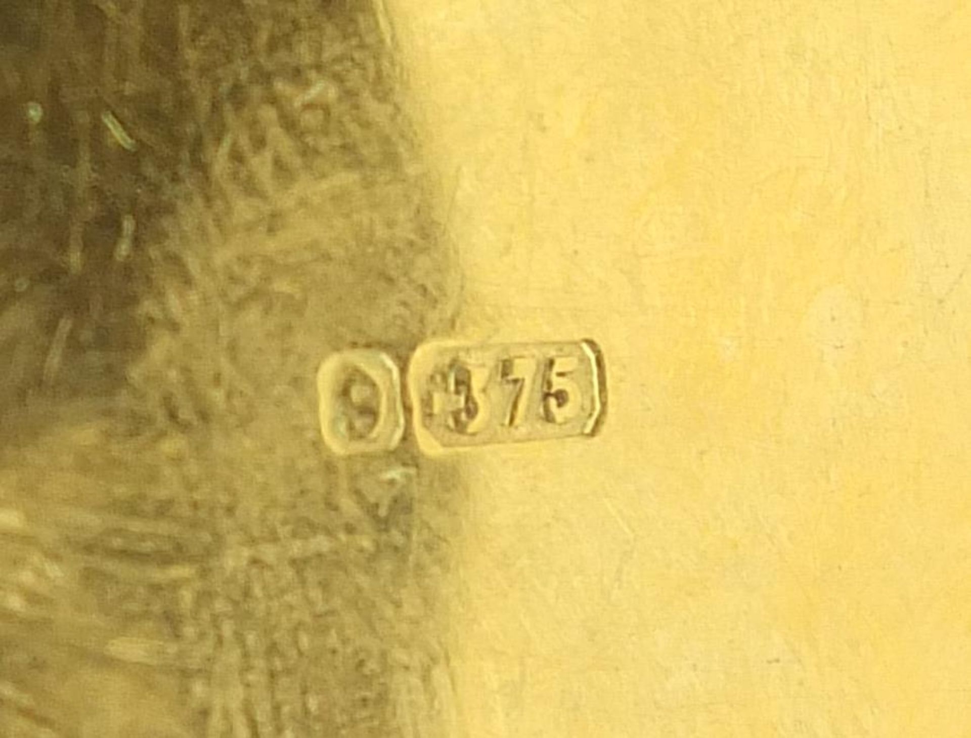S Blanckensee & Son Ltd, Victorian 9ct gold cigarette case, Birmingham 1896, 8cm wide, 47.5g : For - Image 4 of 6