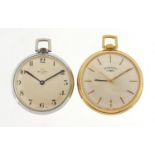 Two gentlemen's pocket watches comprising Rotary and Buler, the largest 45mm in diameter : For
