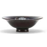 Louis Delachemal for Sevres, flambe glazed footed bowl, 12.5cm in diameter : For Further Condition