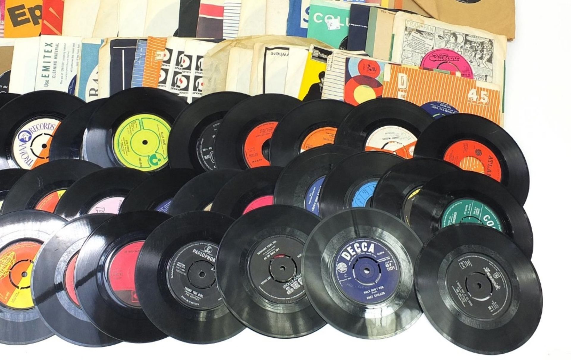 45rpm records including Buddy Holly, Status Quo, Joyce Bond, The Walker Brothers, Jimi Hendrix - Bild 5 aus 5