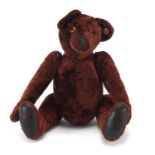 Teddy bear with jointed limbs, 22cm high : For Further Condition Reports Please Visit Our