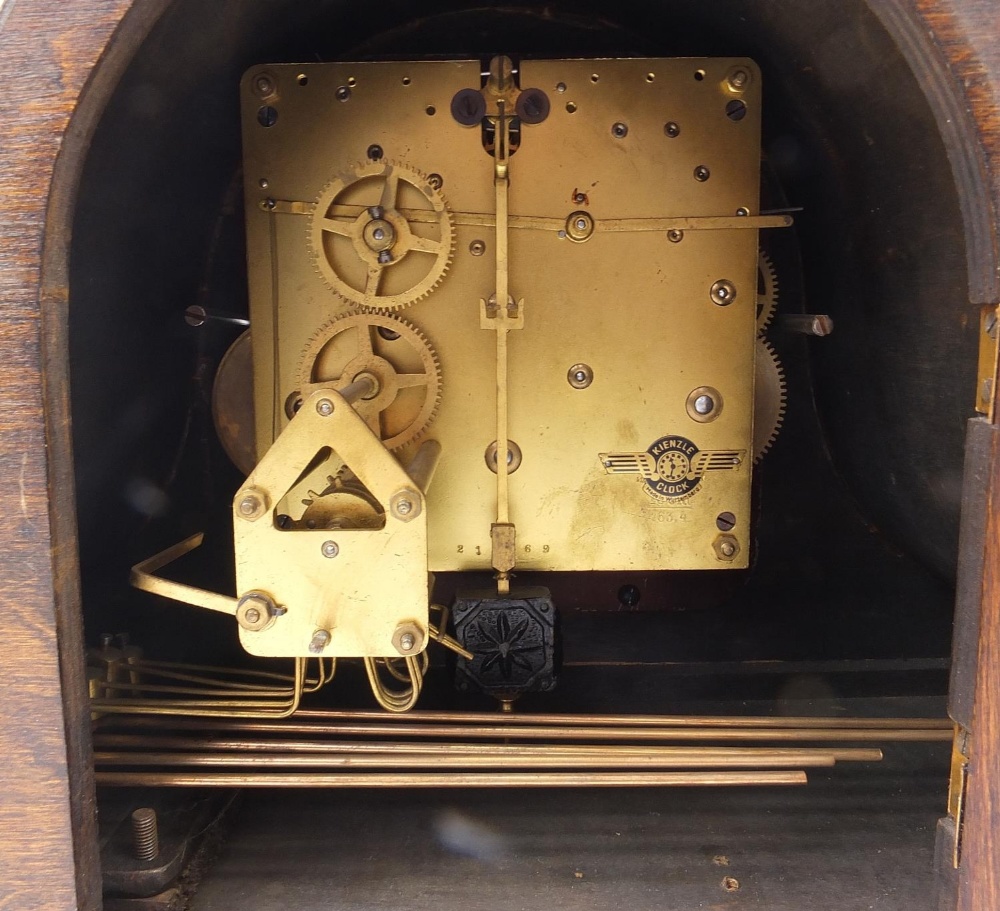 Bradford Editions cuckoo clock and an oak cased mantle clock with Westminster chime, the mantle - Image 6 of 7