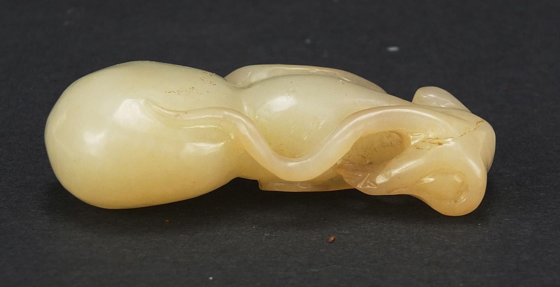 Chinese white jade carving of a gourd, 6cm high : For Further Condition Reports Please Visit Our - Image 3 of 7