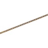 9ct gold box link necklace, 48cm in length, 2.1g : For Further Condition Reports Please Visit Our