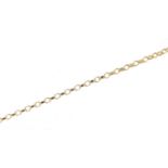 9ct gold Belcher link necklace, 48cm in length, 2.4g : For Further Condition Reports Please Visit