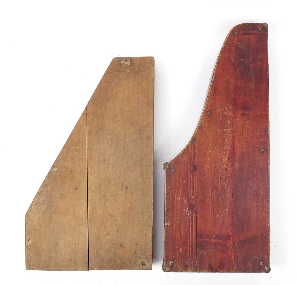 Two hardwood zithers, the largest 80cm high : For Further Condition Reports Please Visit Our Website - Image 5 of 5