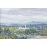 Howard Butterworth - A view from Kittoch across to the Isle of Igg, Scottish oil on board, details