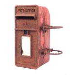 Vintage cast iron Post Office post box with Royal Crown, 61.5cm high : For Further Condition Reports