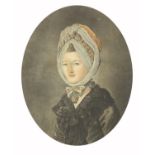 Duchess of Argyl, oval top half portrait, framed and glazed, 29cm x 24cm excluding the frame : For