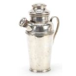 Hukin & Heath, Art Deco silver plated cocktail shaker numbered 3486, 21.5cm high : For Further