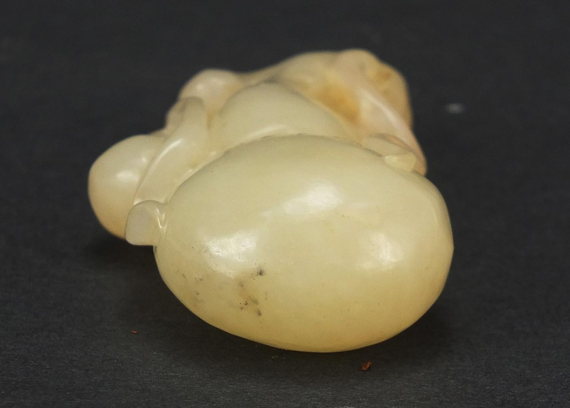 Chinese white jade carving of a gourd, 6cm high : For Further Condition Reports Please Visit Our - Image 4 of 7