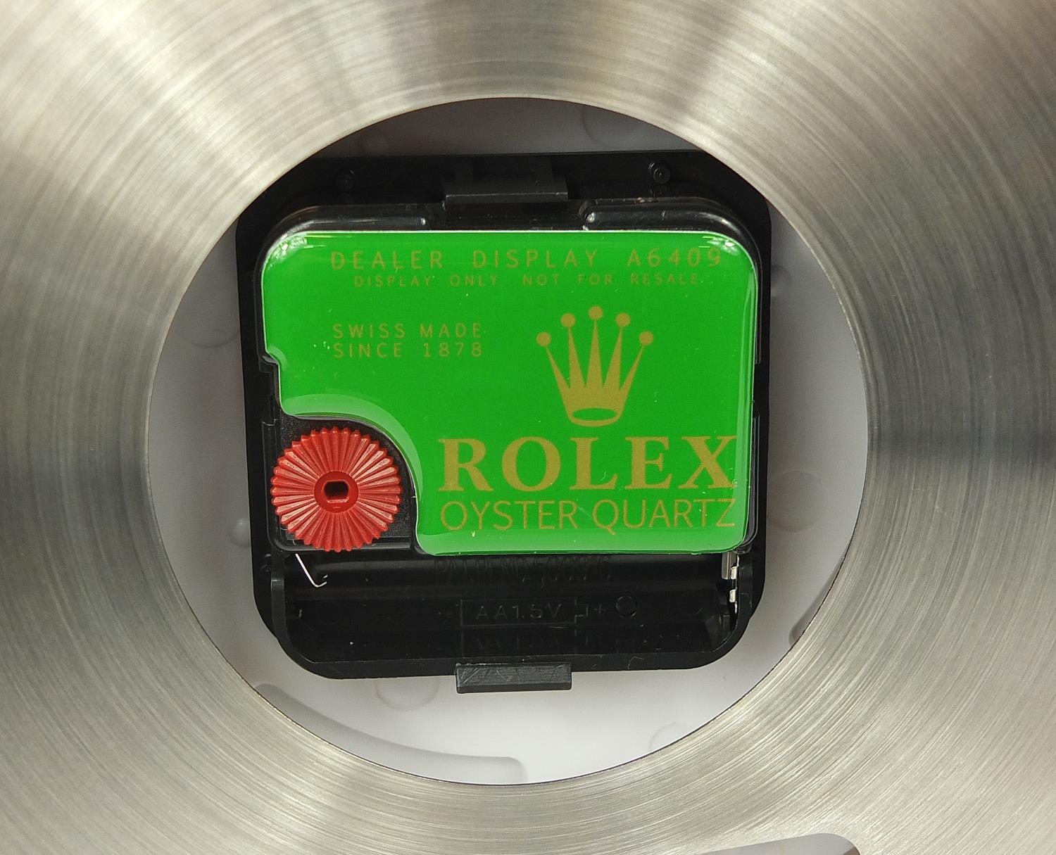 Rolex GMT Master II design dealers display wall clock, 34cm in diameter : For Further Condition - Image 3 of 3