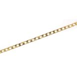 9ct gold curb link necklace, 42cm in length, 6.4g : For Further Condition Reports Please Visit Our