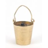 9ct gold Champagne ice bucket charm with swing handle, 2.2cm high, 2.0g : For Further Condition