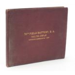 Military interest 70th Field Battery RA vaulting display photograph book dated 1928 : For Further