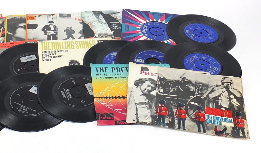 Vinyl LP's and 45rpm records including The Rolling Stones, The Beatles and Bob Dylan : For Further - Image 3 of 3
