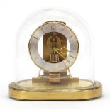 Kundo electronic mantle clock with glass dome, 23.5cm high : For Further Condition Reports Please