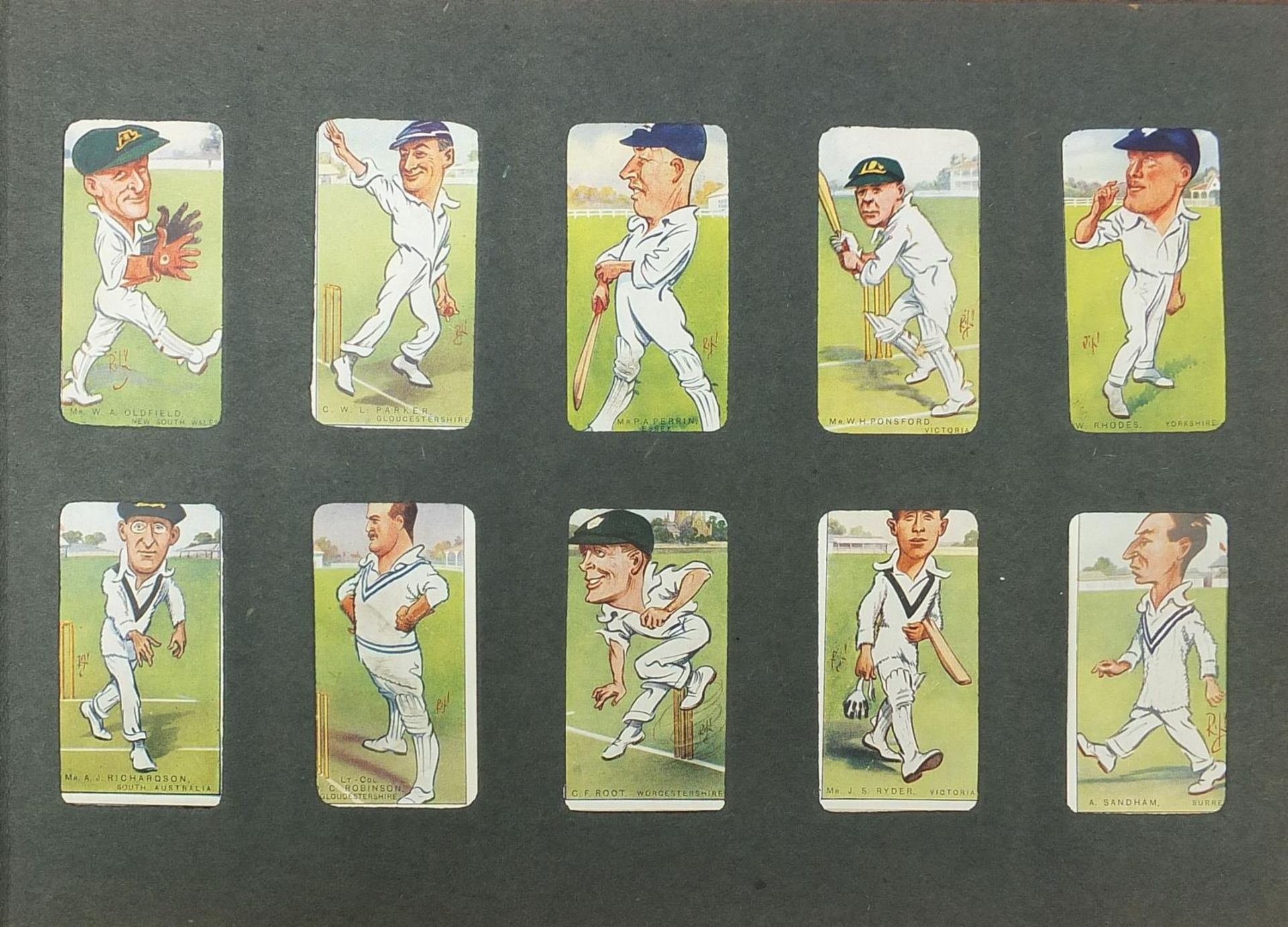 Collection of cigarette cards arranged in nine albums including jockeys, soldiers in military dress, - Bild 18 aus 22