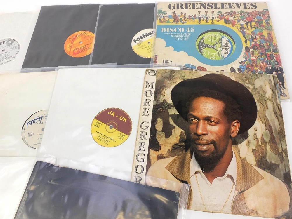 Reggae vinyl LP's and 12 inch singles including Lee Perry, Firehouse Crew, More Gregory, Gregory - Image 4 of 6