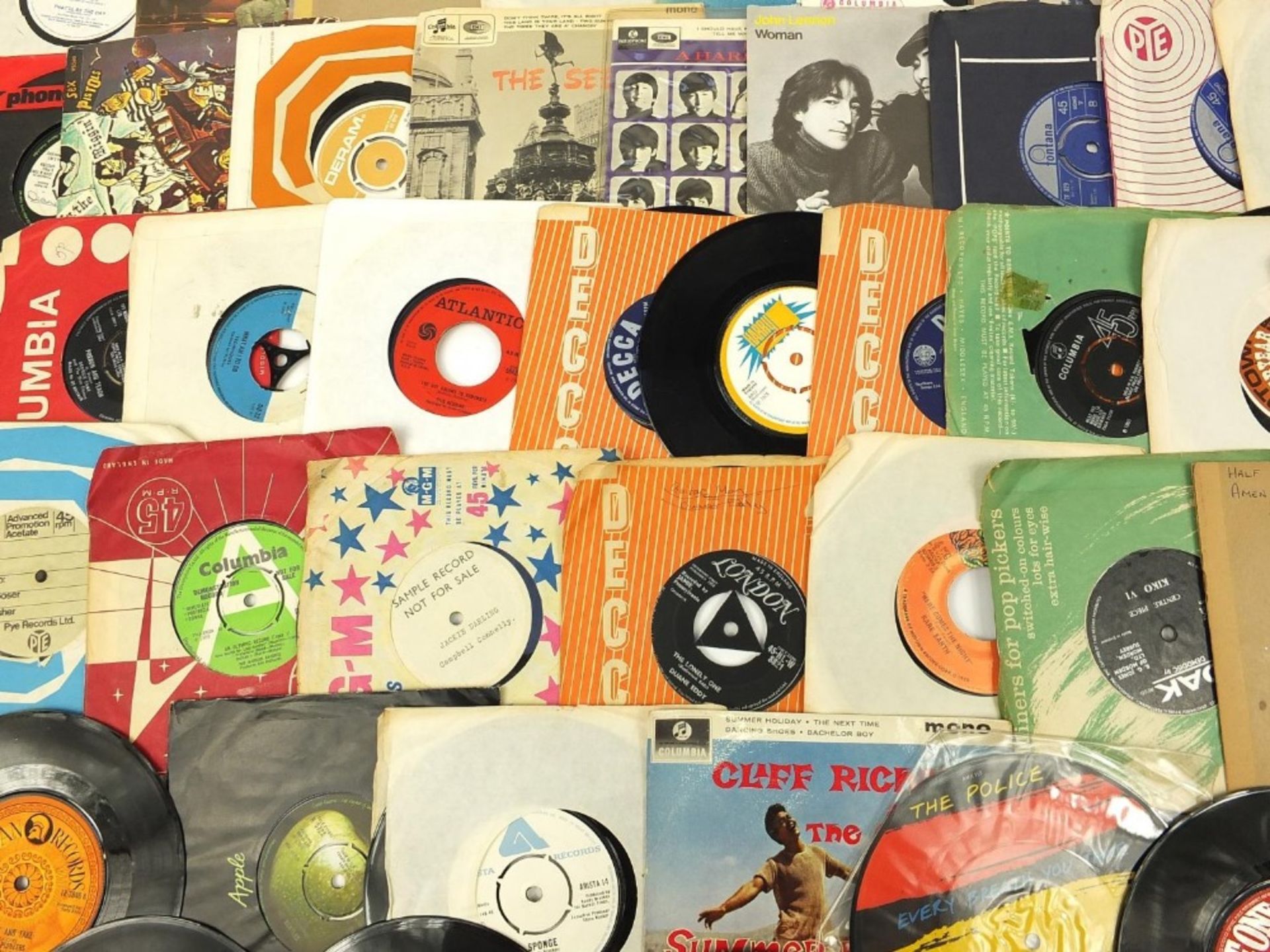 Collection of 45rpm singles including Hedge Hoppers Anonymous, Elvis Presley, David Bowie, Archie - Image 28 of 32